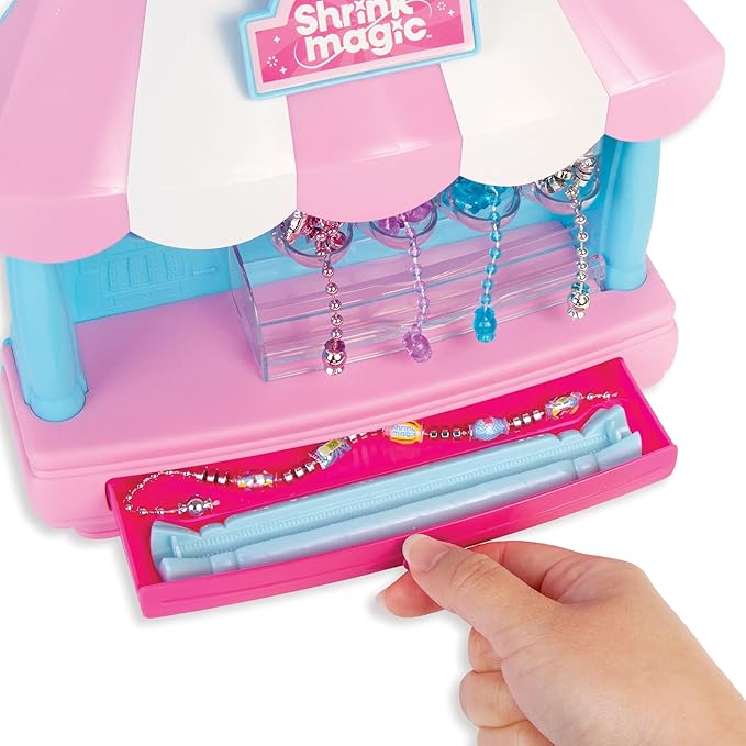 Make It Real:Shrink Magic Candy Shop Bracelet Kit - Create 20 Bracelets, Use A Hair Dryer to Shrink & Style, DIY Jewelry Kit, Girls & Kids Ages 8+
