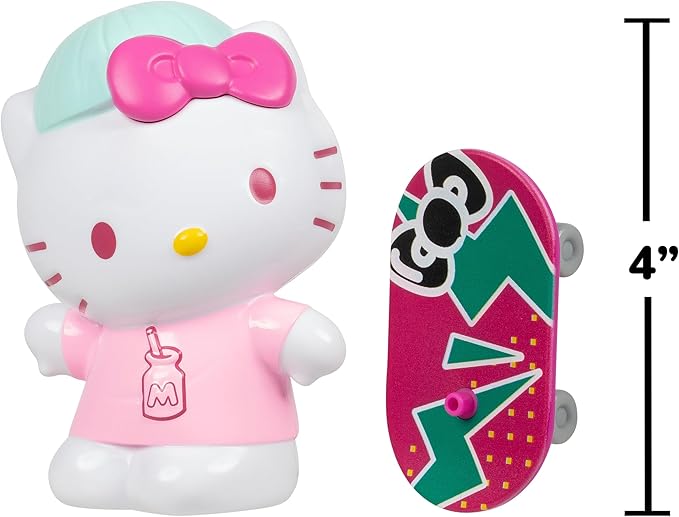 Hello Kitty and Friends, 4” Ultra-Premier 6-Figure Set - Hello Kitty, Kuromi, My Melody, Cinnamoroll, Pompompurin, and Keroppi - Officially Licensed Sanrio Product from Jazwares
