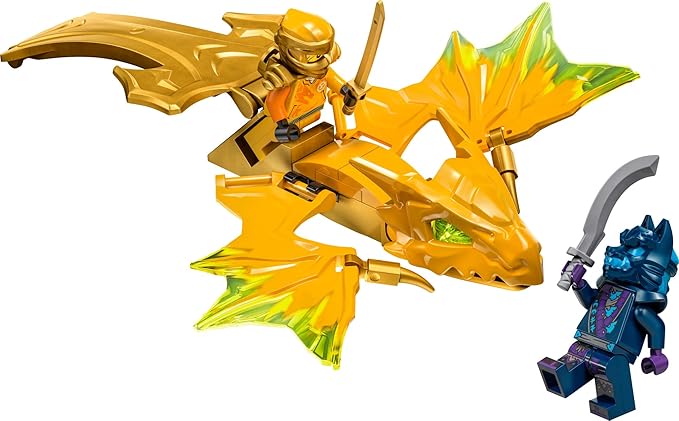 LEGO NINJAGO Arin’s Rising Dragon Strike Toy, Ninja Action Figure Playset with Arin Minifigure, Building Ninja Battle Toy Set for Kids, Gift Idea for Boys and Girls Aged 6 Years Old and Up, 71803