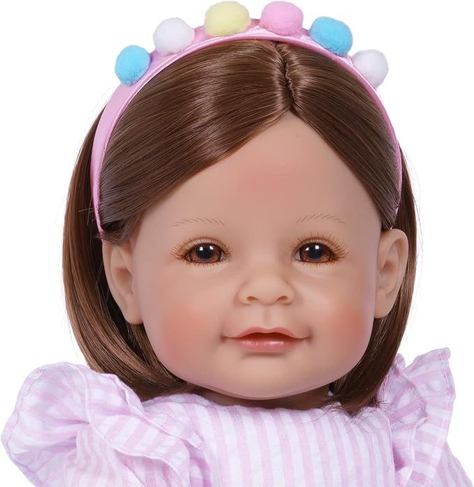 Adora Toddler Time Babies, 20" Premium Doll with Hand Painted Eyelashes and Face, Fresh Baby Powder Scent and Removable Clothing, Birthday Gift for Ages 6+ - Summer Flamingo
