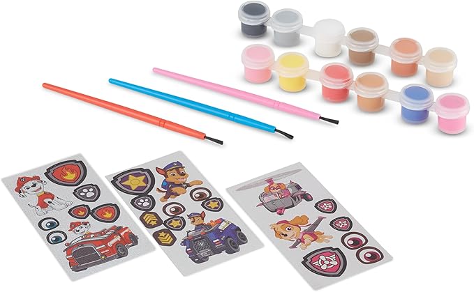 Melissa & Doug PAW Patrol Craft Kit - 3 Decorate Your Own Pup Figurines - PAW Patrol Toys For Boys And Girls, PAW Patrol Painting Set, PAW Patrol Activity For Birthday Parties, Painting For Ages 6+