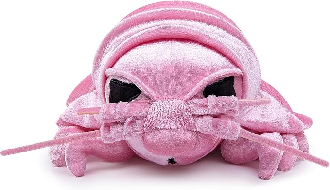 ZHONGXIN MADE Large Isopod Plush - Lifelike 20” Pink Isopod Weigted Stuffed Animal, Realistic Bathynomus Giganteus Arthropod Insect Plushie, Soft Crustaceans Animals Toys Model Dolls Gifts for Kids