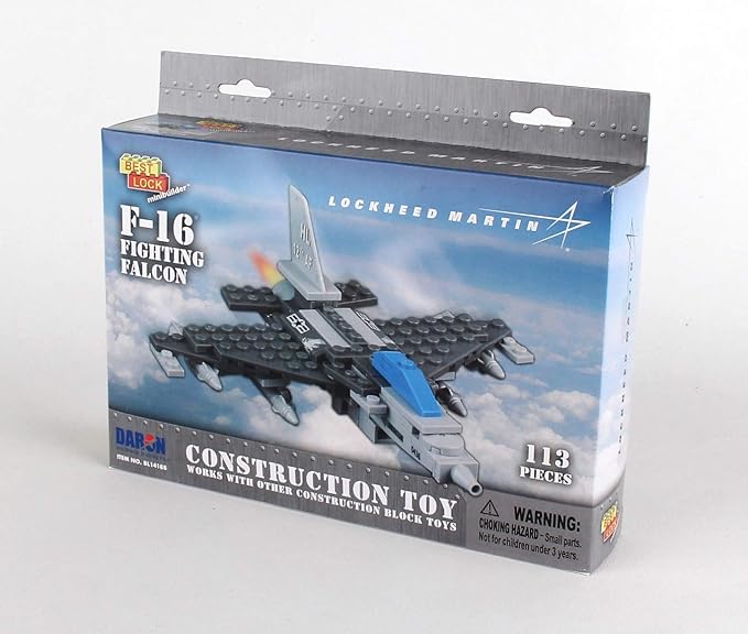 Daron F-16 Best Lock Construction Toy (113 Piece)