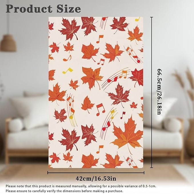 Maple Leaves Headrest Covers for Recliners Soft Chair Headrest Cover Wear Resistant Sofa Head Protector for Home Couch Loveseats Decoration 2 Pack