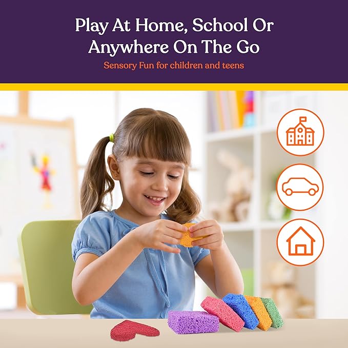 Special Supplies Fun Foam Modeling Foam Beads Play Kit, Children’s Educational Clay for Arts Crafts Kindergarten, Preschool Kids Toys Develop Creativity, Motor Skills (5-Pack)