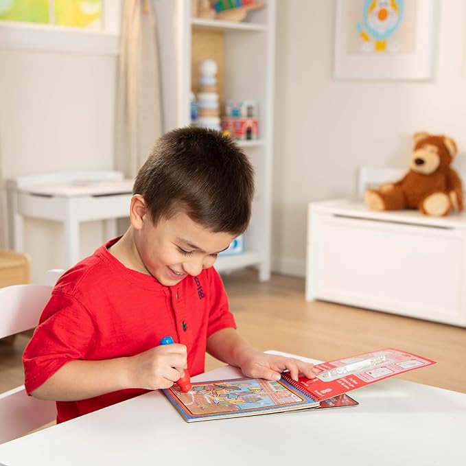 Melissa & Doug On The Go Water Wow! Reusable Water-Reveal Coloring Activity Pad – Sports - Party Favors, Stocking Stuffers, Travel Toys For Toddlers, Mess Free Coloring Books For Kids Ages 3+