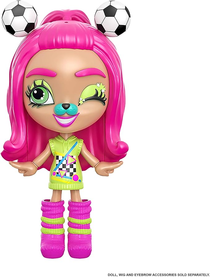 Mattel Lotta Looks Soccer Star Mood Pack with 8 to 9 Plug and Play Pieces in a Playful Sports Theme