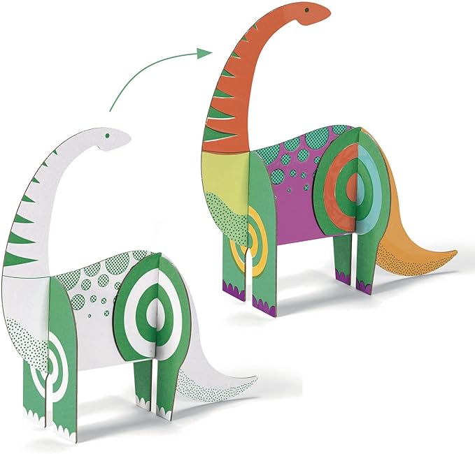 DJECO DIY Color. Assemble. Play. Dinosaurs Activity Set, Small