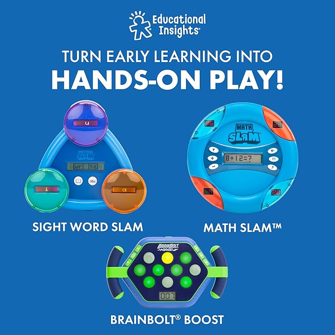 Educational Insights MathShark Digital Math Game, Handheld Electronic Math Learning Game For Kids, Ages 6+