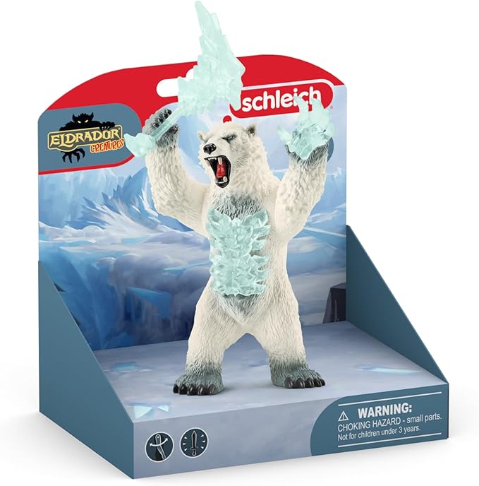Schleich Eldrador, Eldrador Creatures, Action Figures for Boys and Girls 7-12 years old, Blizzard Bear with Weapon