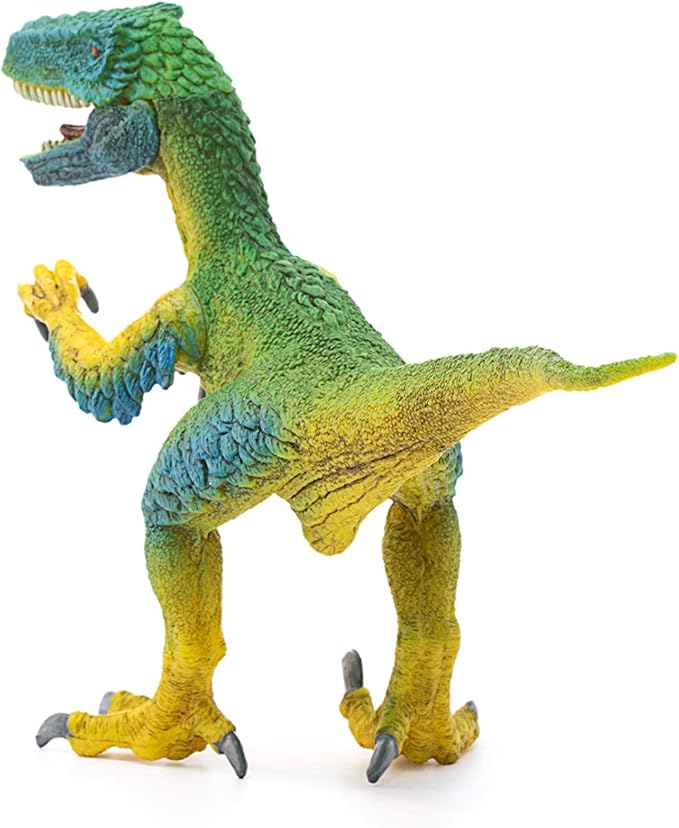 Schleich Dinosaurs Realistic Velociraptor Figurine with Moving Jaw - Detailed Prehistoric Jurassic Dino Figurine and Toy Truck, Durable for Fun Play for Boys and Girls, Gift for Kids Ages 4+