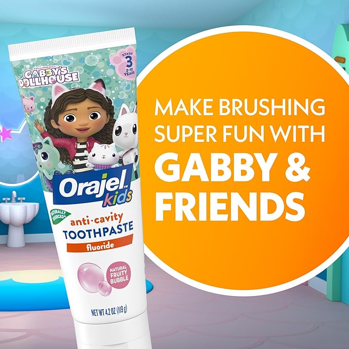 Spinbrush Gabby's Dollhouse Kids Electric Battery Toothbrush