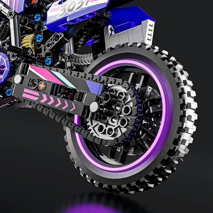 Mesiondy Motorcycle Building Block Set - 476 PCS Collectible Motorcycle Display Model,Motorbike Toy Collection Brick Kit for Adults Kids Boys Ages 6 7 8 9 10 11 12+ Years Old ﻿