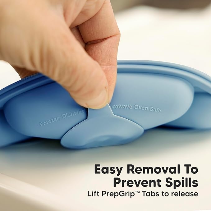 KeaBabies Suction Plates for Baby, Toddler - 3-Pack 100% Silicone Toddler Plates, Divided Baby Plates with Suction, Silicone Plates for Baby, Kids, BPA-Free, Microwave, Dishwasher Safe (Kea)