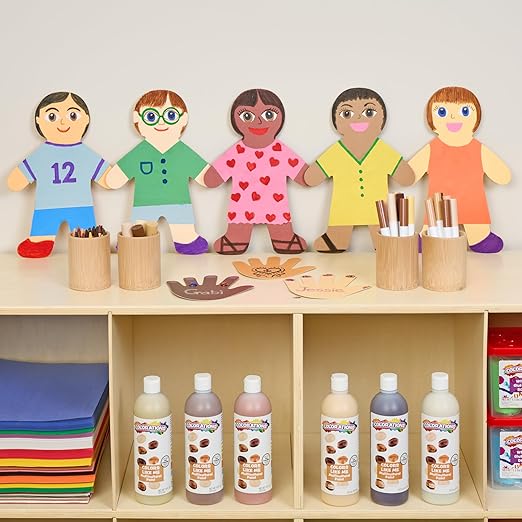 Colorations Multicultural Big People Shapes Set of 24, Multicultural Glossy Card, Skin Color Paper, Kids Around The World, Cardboard People, People Shapes, Multicultural, Diversity