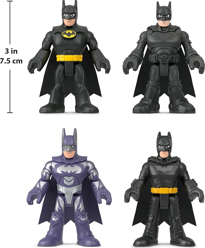 Fisher-Price Imaginext DC Super Friends Batman Toys 85th Anniversary Collection Movie Figure Set for Adult Fans & Preschool Kids Ages 3+ Years