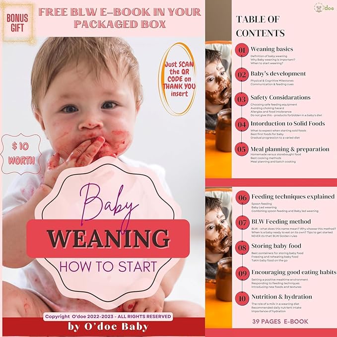 O'doe 17-Piece BPA-Free Silicone Baby Feeding Set | Thick & Soft Suction Plates, Baby Bowls, Wooden Fork & Spoon, and More | Make Mealtime Fun and Easy for Your Little One (Beige and Green, V3)