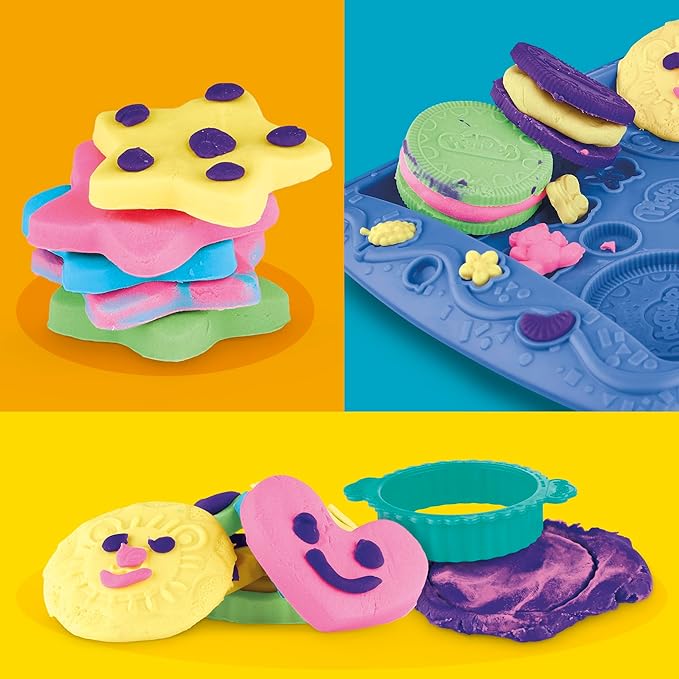 Play-Doh Kitchen Creations Cookie Creations Playset, Kids Arts & Crafts Set, Preschool Play Food Toys, Easter Gifts for Girls & Boys, Ages 3+ (Amazon Exclusive)