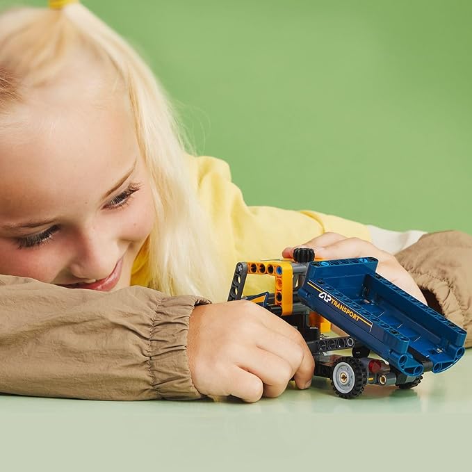 LEGO Technic Dump Car 42147 Toy Blocks, Present, Vehicles, City Making, Boys, Ages 7 and Up