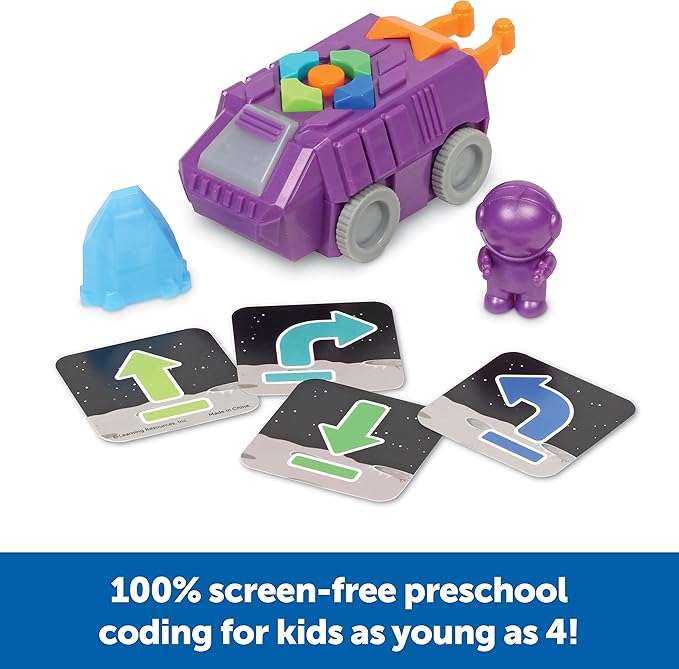 Learning Resources Space Rover Coding Set,23 Pieces, Ages 4+,Coding for Kids, Coding Toys, Kids STEM Toys, STEM Toys for Classroom,Space Toys,Astronaut Toys