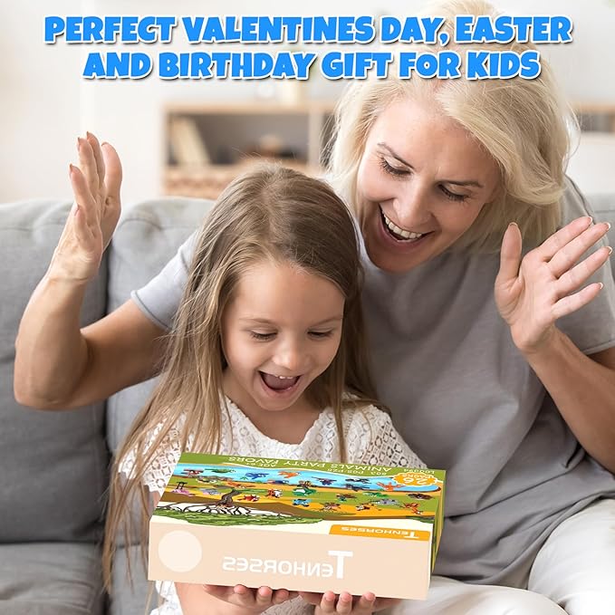 Tenhorses Party Favors for Kids Building Set, 26 Pack Animals Building Block Toys Valentines Classroom Prizes Goodie Bags, Easter Basket Stuffers Christmas Birthday Gift for Kids 8-12 (803PCS)