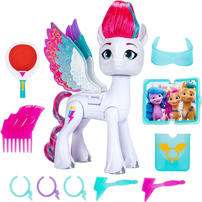 My Little Pony Dolls Zipp Storm Wing Surprise, 5.5-Inch Toy with Wings and Accessories, Toys for 5 Year Old Girls and Boys