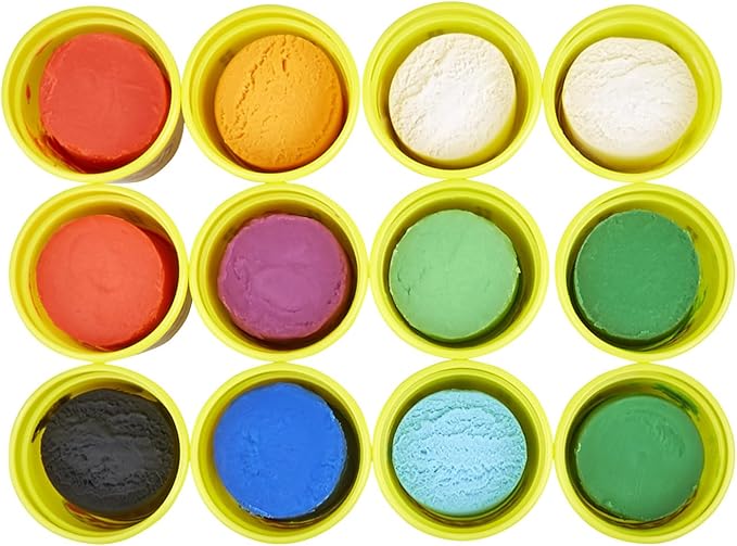 Play-Doh Jewel Colors Bulk 12-Pack of 4-Ounce Cans, Easter Basket Stuffers for Girls & Boys, Party Favors, Kids Arts & Crafts, Preschool Toys, Ages 2+