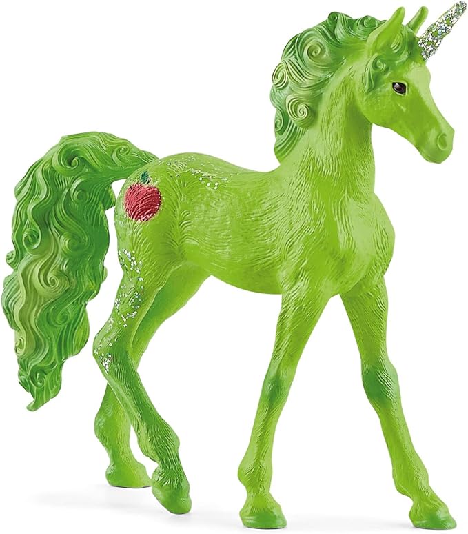 Schleich bayala, Unicorn Gifts for Girls and Boys Ages 5-12, 6-Piece Set, Collectible Unicorn Foal Toys, Fruit & Gold Unicorn Foals