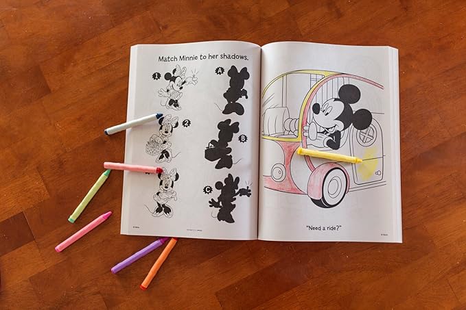 Disney Minnie Mouse Coloring and Activity Book with 12 Mini Pencils Bendon 45649