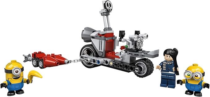 LEGO Minions Unstoppable Bike Chase (75549) Minions Toy Building Kit, with Bob, Stuart and Gru Minion Figures, Makes a Great Birthday Present for Minions Fans (136 Pieces)