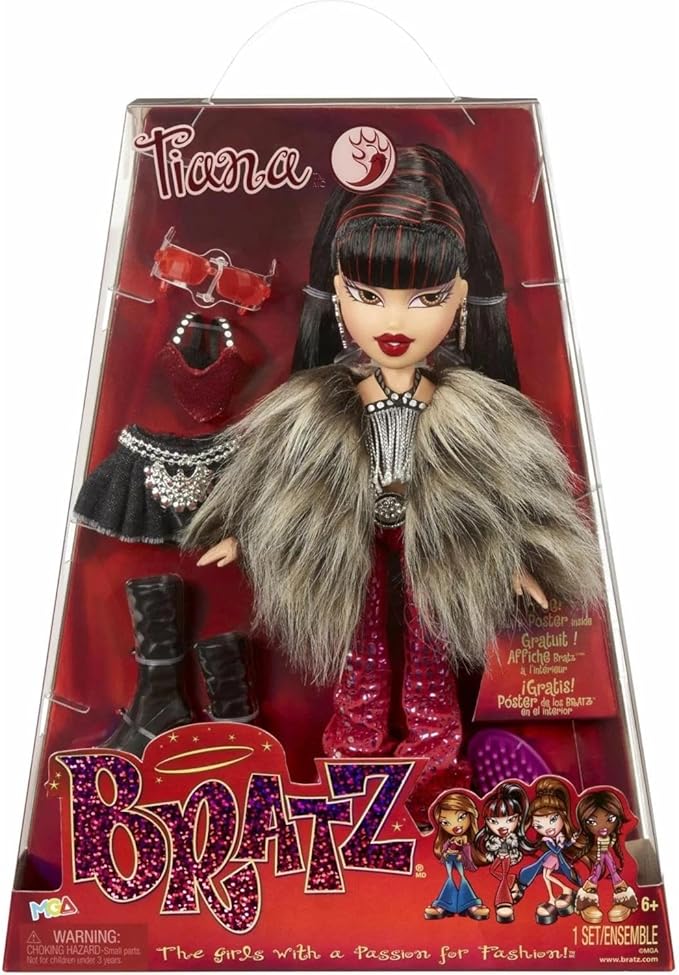 Bratz Original Fashion Doll Tiana Series 3 with 2 Outfits and Poster, Collectors Ages 6 7 8 9 10+(Multi Color)