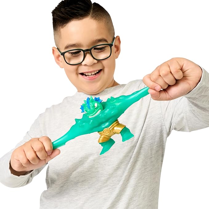 Heroes of Goo Jit Zu Deep Goo Sea Foogoo Hero Pack. Super Oozy, Goo Filled Toy. with Head Butt Attack Feature. Stretch Him 3 Times His Size!