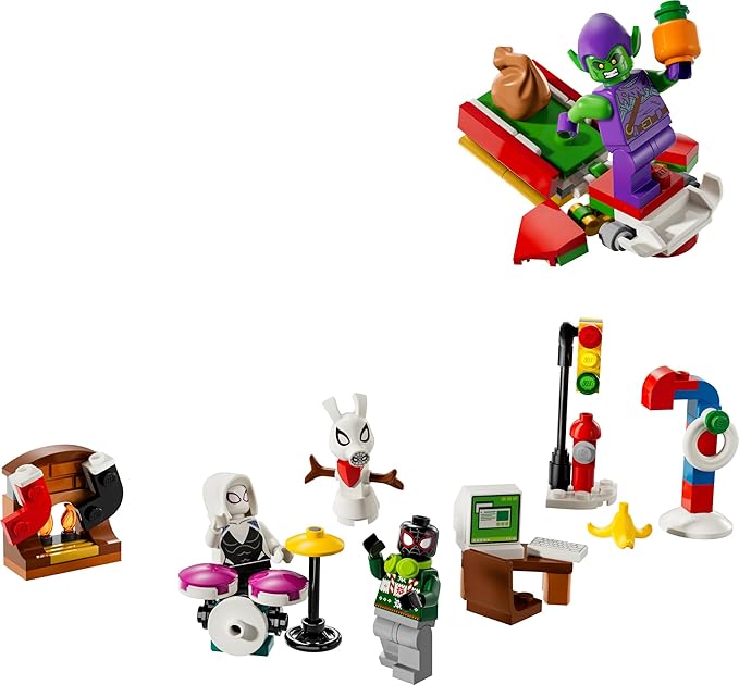 LEGO Marvel Spider-Man 2024 Advent Calendar for Kids - Small Buildable Superhero Models - Funny Christmas Gift for Boys and Girls Age 7+ 76293