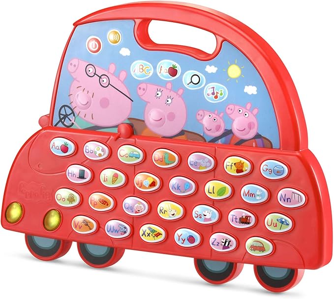 VTech Peppa Pig Learn and Go Alphabet Car, Red