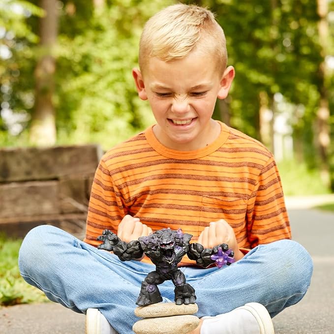 Schleich Eldrador Shadow World Stone Monster - Realistic Mythical Fantasy Creature Action Figure Toy - Stone Creature with Movable Arms and Torso, for Boys and Girls, Gift for Kids Age 7+