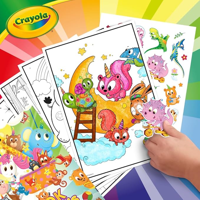 Crayola Coloring Book, Big Book of Animal Pals, 288 Coloring Pages, Gift for Kids, Age 3, 4, 5, 6