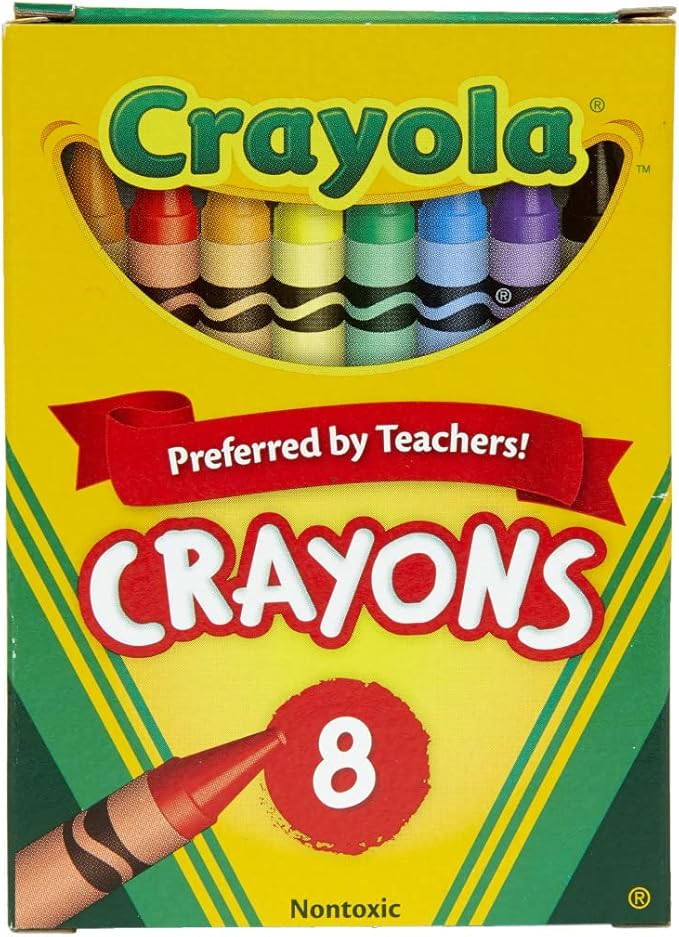Crayola Classic Color Pack Crayons, Tuck Box, 8 Colors