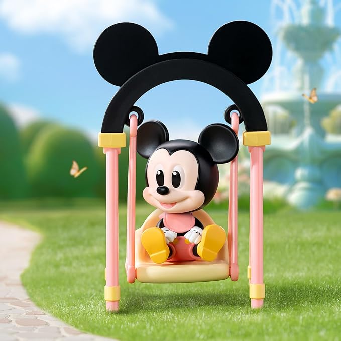POP MART Disney Swing Series Figures, 9PCs Disney Blind Box Figures, Random Design Action Figures Collectible Toys Home Decorations, Holiday Birthday Gifts for Boys and Girls, Whole Set