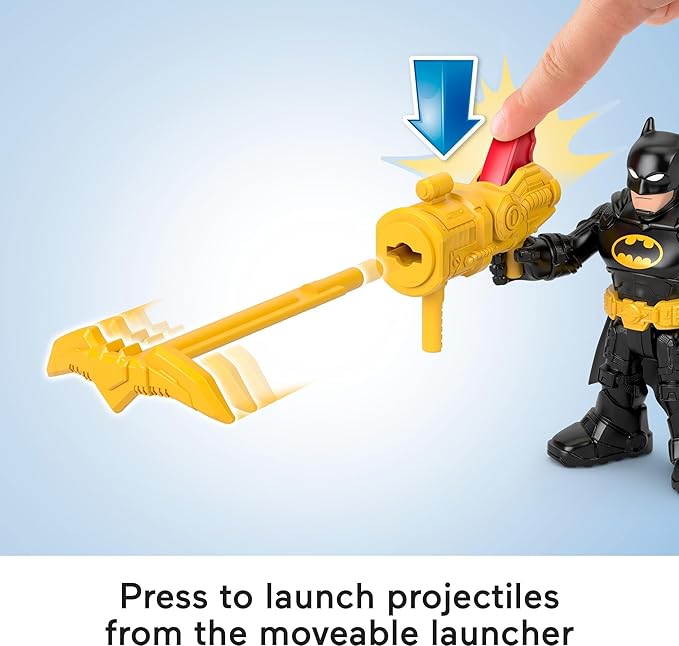 Fisher-Price Imaginext DC Super Friends, Batman Toys Bat Command Center Playset with Lights for Preschool Kids Ages 3+ Years