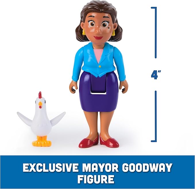 Paw Patrol Rubble, Mayor Goodway & Chickaletta Figures, Kids Toys for Boys and Girls Ages 3 and Up