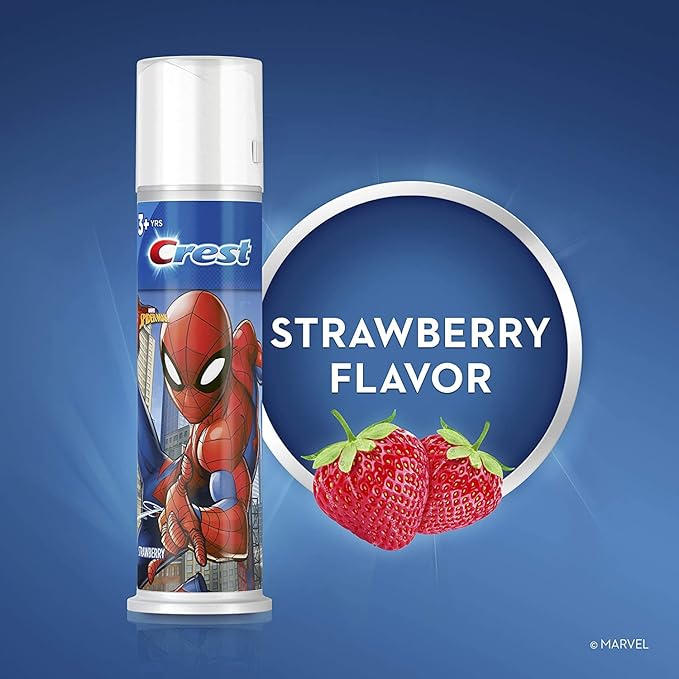Crest Toothpaste 4.2 Ounce Baby Spiderman Pump (Strawberry) (Pack of 2)