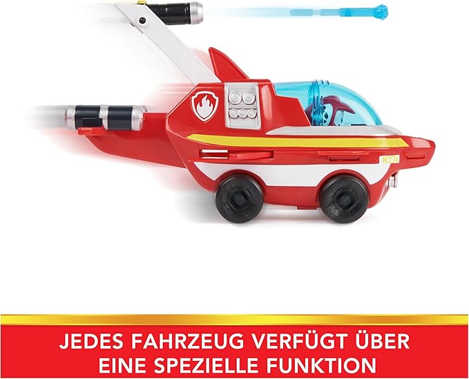 Paw Patrol Aqua Pups Marshall Transforming Dolphin Vehicle with Collectible Action Figure, Kids Toys for Ages 3 and up