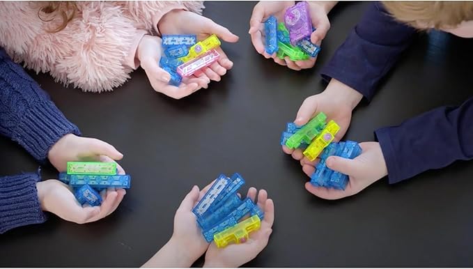 E-Blox: Circuit Blox: BYO Tower of Flashing Lights - Color-Changing LED Blocks Kit, Stack & Build 3D Brick Creations Set, DIY STEM Toy, Kids Ages 8+