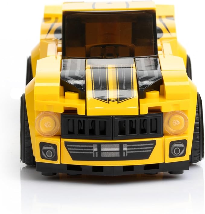 Racing Car Building Block Set. Racing Car Building Blocks for Kids and Adults (Yellow)