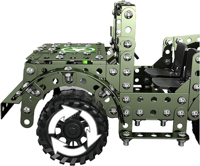 Lucky Doug STEM Building Projects Model Truck Set - Building Toys for Kids Ages 8-12, Assembly Science Army Toys for Boys 8 9 10 11 Years Old