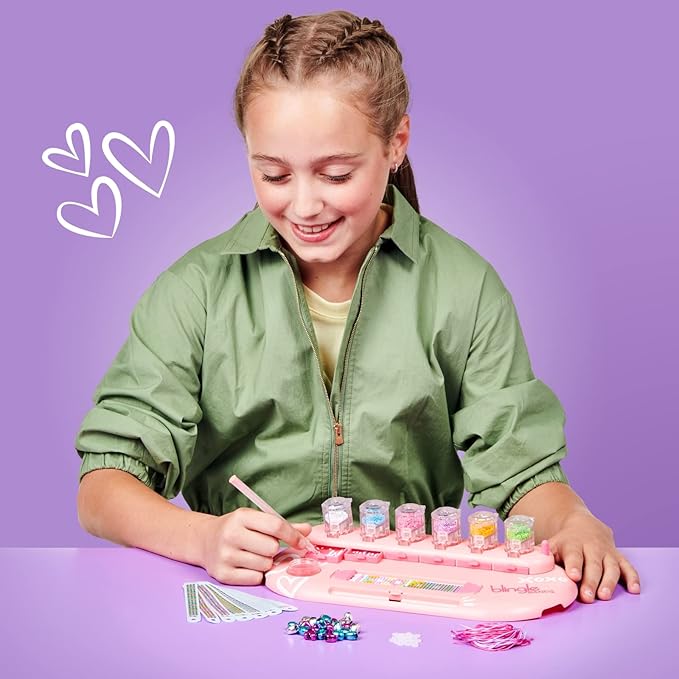 DIY Gem Friendship Bracelet, 8 Band Deluxe Studio - Arts & Craft Activity for Ages 7 and Up, Multicolor (25204)