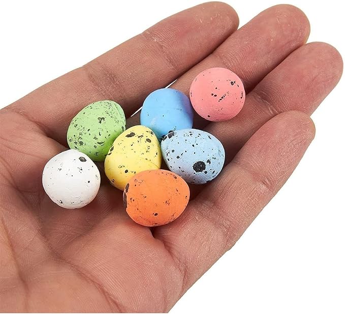 Juvale Mini Easter Eggs for Crafts, Foam Eggs for DIY Projects and Easter Decor (216 Pack)