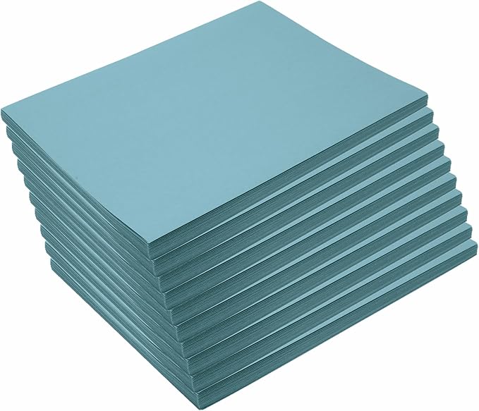 Construction Paper,Sky Blue,9 inches x 12 inches,50 Sheets, Heavyweight Construction Paper,Crafts,Art,Kids Art,Painting, Coloring,Drawing,Creating,Paper,Art Project,All Purpose