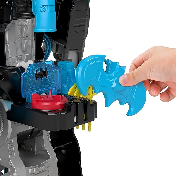 Fisher-Price Imaginext DC Super Friends Batman Toy Bat-Tech Batbot Playset 2-Ft-Tall Robot with Lights & Sounds for Pretend Play Kids Ages 3+ Years