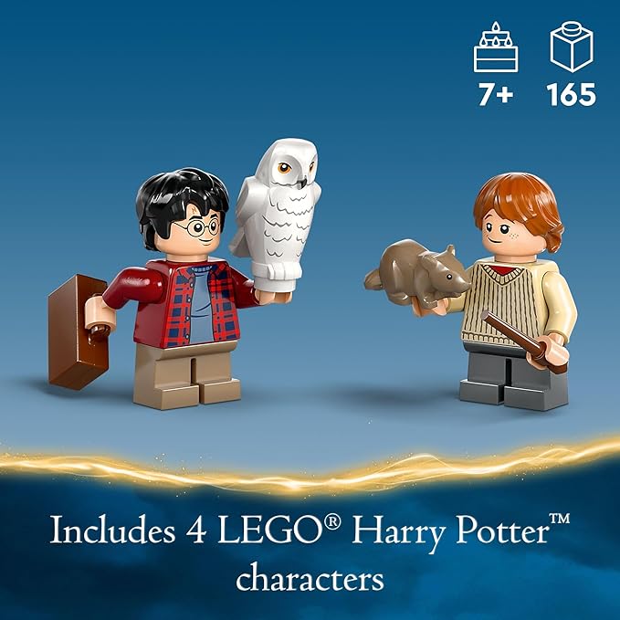 LEGO Harry Potter Flying Ford Anglia, Buildable Car Toy with 2 Minifigures for Role Play, Fantasy Playset for Kids, Harry Potter Car, Gift for Boys, Girls and Any Fan Ages 7 and Up, 76424